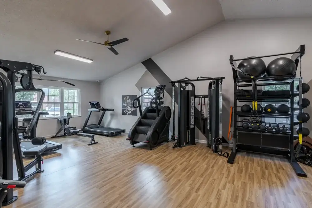 fitness center equipment the vine at bermuda run apartments near gsu