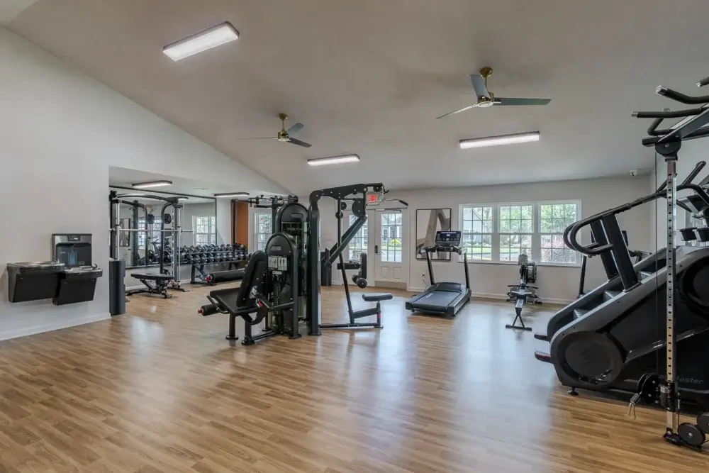 fitness center the vine at bermuda run apartments near gsu