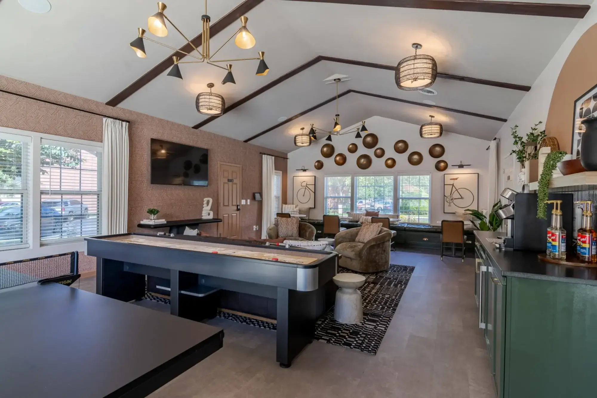 renovated clubhouse the vine at bermuda run apartments near gsu